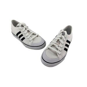 Adidas Nizza J EF5140 Kids Unisex White Lace Up Low Top Sneakers Size 7